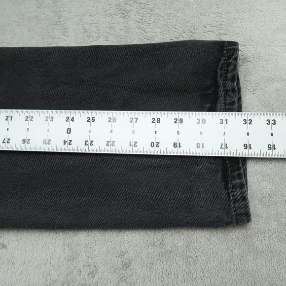 Levi's 505 Jeans Mens Size 40x32 Gray Regular Straight 100% Cotton Denim Fading - Picture 3 of 16